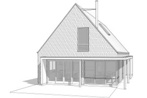 Exterior - Front Elevation 2 for Cabin House Plan #1114-38 - 3 bed, 3 bath