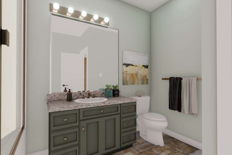 Architectural House Design - Interior - Master Bathroom for Ranch House Plan #1060-103 - 3 bed, 2 bath