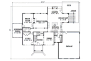 Mediterranean Style House Plan - 5 Beds 4 Baths 3529 Sq/Ft Plan #67-603 