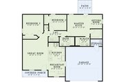 Traditional Style House Plan - 3 Beds 2 Baths 1214 Sq/Ft Plan #17-2128 Floor 