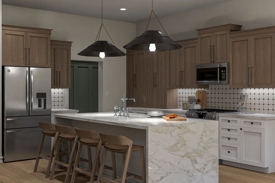 Interior - Kitchen 1 for Barndominium House Plan #455-262 - 3 bed, 2 bath
