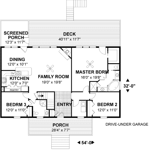 Dream House Plan - Country Floor Plan - Main Floor Plan #56-139
