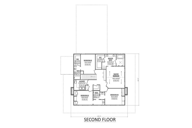 House Plan Design - Floor Plan - Other Floor for Farmhouse House Plan #1089-15 - 4 bed, 3.5 bath