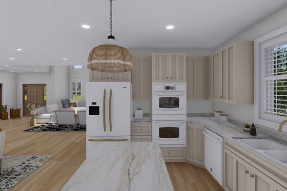 Interior - Kitchen 1 for Contemporary House Plan #1060-142 - 3 bed, 2.5 bath
