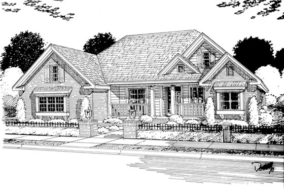 Exterior - Other Elevation for Traditional House Plan #513-2045 - 4 bed, 3.5 bath
