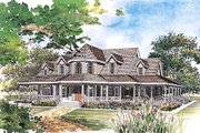 Country Style House Plan - 4 Beds 3.5 Baths 2658 Sq/Ft Plan #72-155 