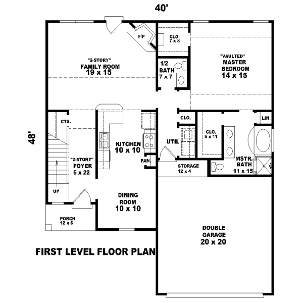 European Floor Plan - Main Floor Plan #81-13622