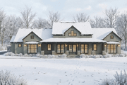 Farmhouse Style House Plan - 3 Beds 3.5 Baths 2692 Sq/Ft Plan #923-458 Exterior 