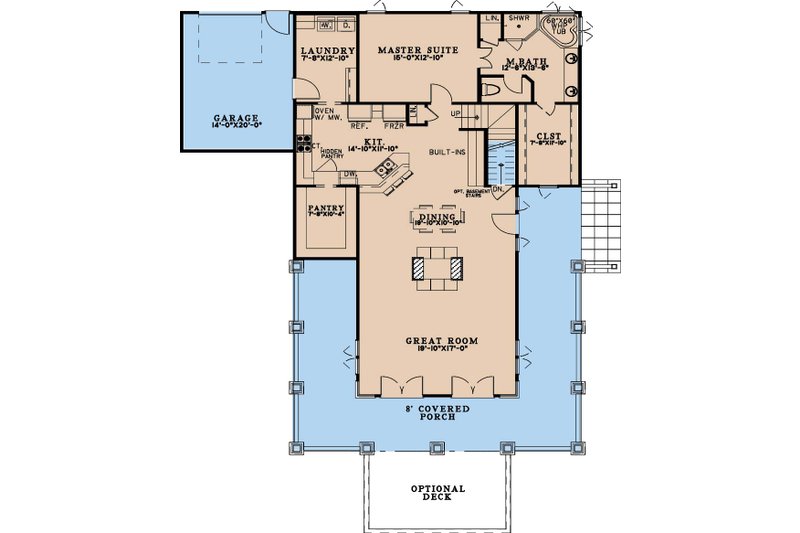 Dream House Plan - Floor Plan - Upper Floor for Country House Plan #923-385 - 2 bed, 2 bath