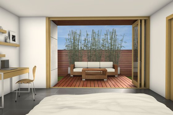 Interior - Other 7 for Modern House Plan #497-22 - 2 bed, 2 bath