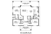 Modern Style House Plan - 3 Beds 2 Baths 1720 Sq/Ft Plan #1064-317 Floor 