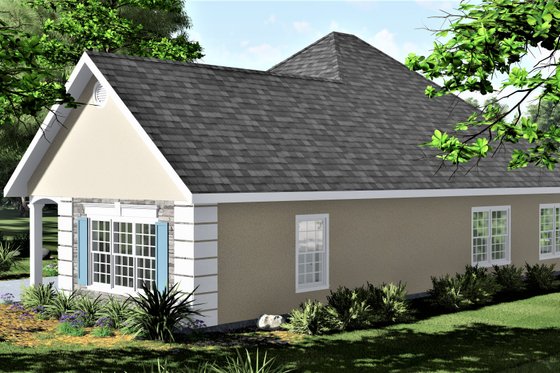 Exterior - Other Elevation for European House Plan #44-132 - 2 bed, 2 bath