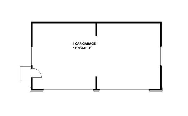 House Blueprint - Craftsman Floor Plan - Main Floor Plan #515-16