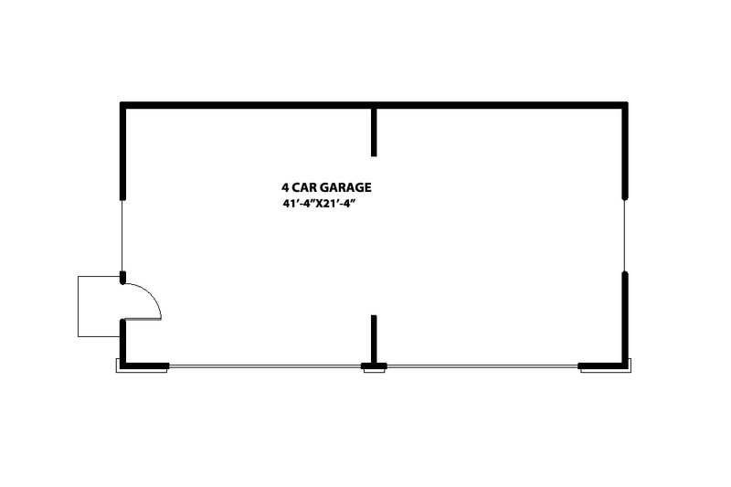 Dream House Plan - Floor Plan - Main Floor for Craftsman House Plan #515-16, 0 bath