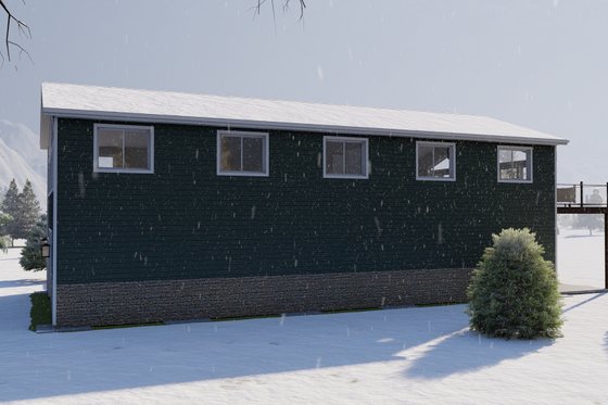 Exterior - Other Elevation 2 for Barndominium House Plan #1060-95 - 2 bed, 2 bath