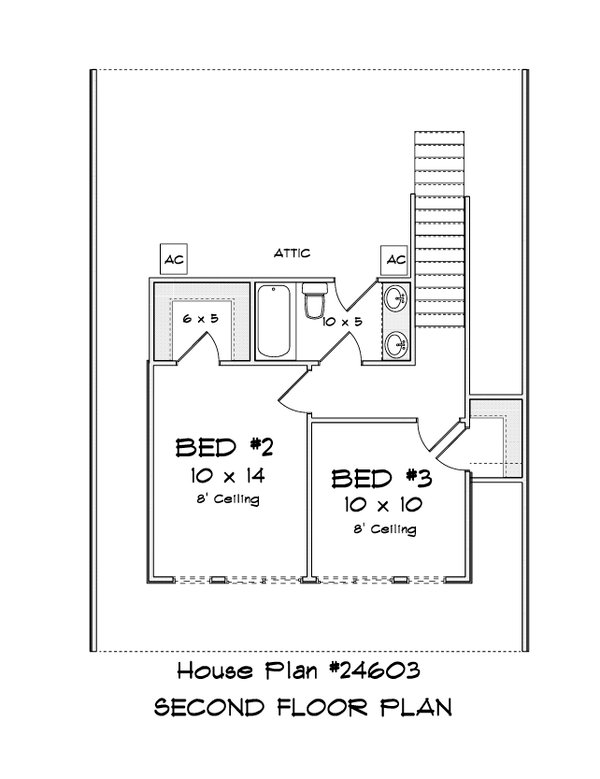House Plan Design - Floor Plan - Upper Floor for Cottage House Plan #513-2396 - 3 bed, 2.5 bath