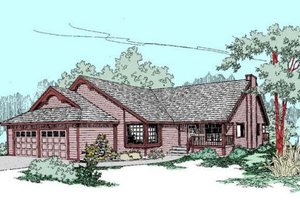 Traditional Exterior - Front Elevation Plan #60-269