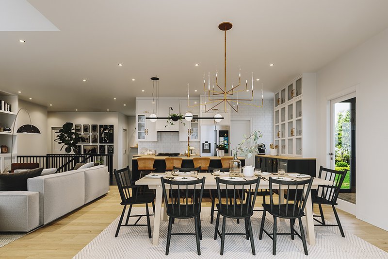 Dream House Plan - Interior - Dining Room 1 for Farmhouse House Plan #23-2753 - 4 bed, 2.5 bath