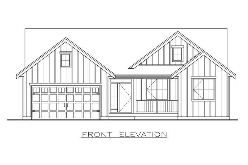 House Plan Design - Exterior - Front Elevation 4 for Farmhouse House Plan #1100-72 - 3 bed, 2 bath