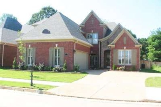 Exterior - Front Elevation for Colonial House Plan #81-1528 - 4 bed, 3.5 bath
