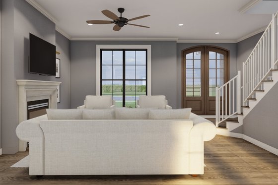 Interior - Family Room 1 for European House Plan #17-3400 - 4 bed, 4 bath