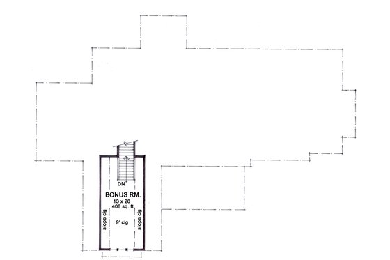 Floor Plan - Upper Floor for Cottage House Plan #51-564 - 4 bed, 3.5 bath