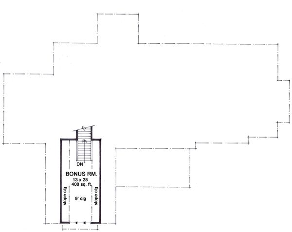 Cottage Floor Plan - Upper Floor Plan #51-564