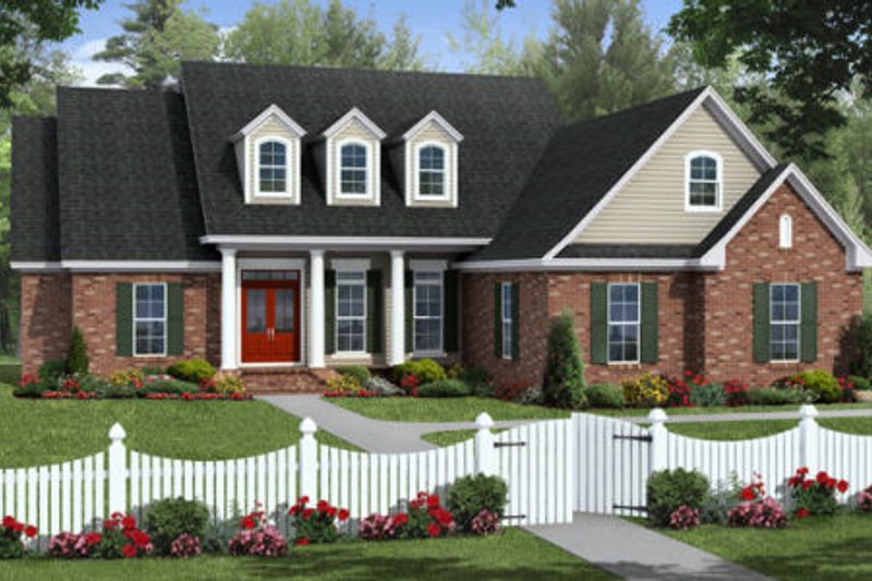 Dream House Plan - Traditional Exterior - Front Elevation Plan #21-317