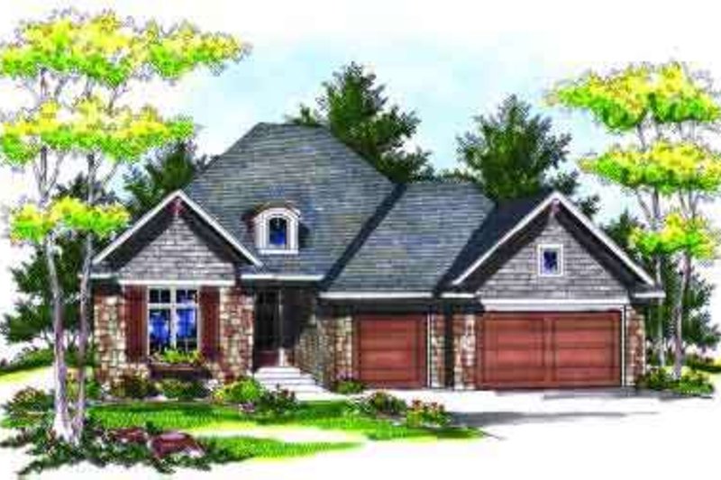 Architectural House Design - European Exterior - Front Elevation Plan #70-706