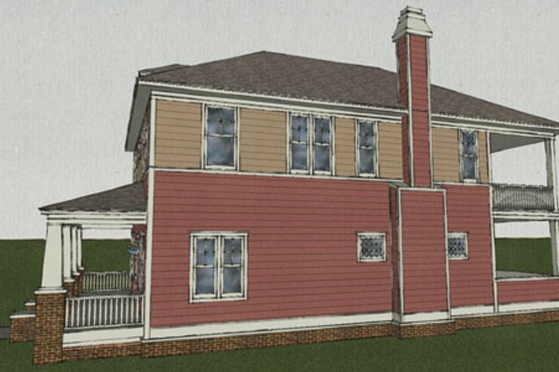 Home Plan - Exterior - Other Elevation 2 for Craftsman House Plan #461-2 - 4 bed, 3.5 bath