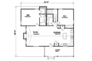 Cottage Style House Plan - 2 Beds 2 Baths 1217 Sq/Ft Plan #22-509 