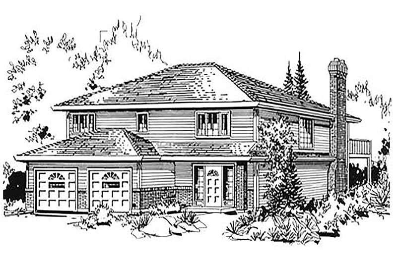 Dream House Plan - Traditional Exterior - Front Elevation Plan #18-9036