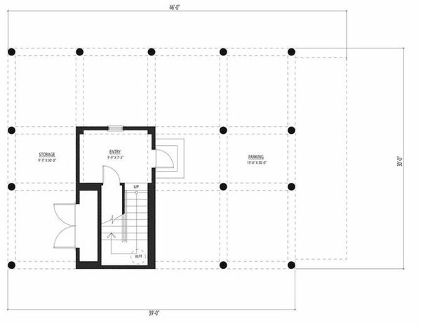 Beach Floor Plan - Lower Floor Plan #443-12