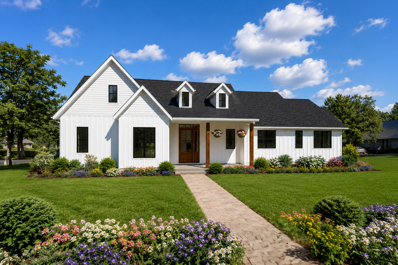 Home Plan - Exterior - Front Elevation 3 for Country House Plan #48-1228 - 3 bed, 2.5 bath