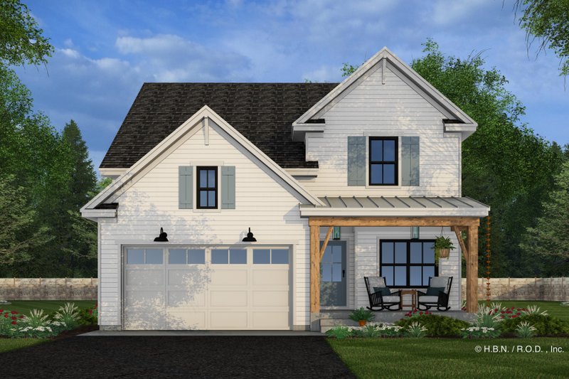 House Design - Exterior - Front Elevation 4 for Farmhouse House Plan #51-1346 - 4 bed, 3.5 bath