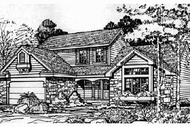 House Plan Design - Traditional Exterior - Front Elevation Plan #320-362