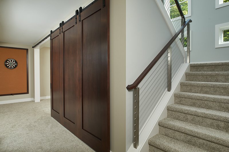Architectural House Design - Lower Level Den
