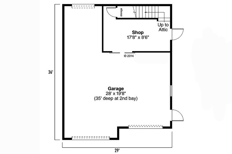 Architectural House Design - Floor Plan - Main Floor for Traditional House Plan #124-1354, 0 bath