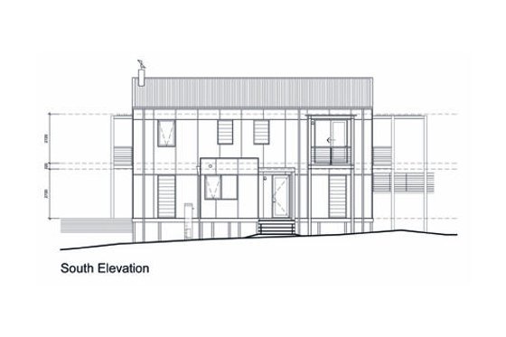 Exterior - Other Elevation 4 for Modern House Plan #496-14 - 4 bed, 3.5 bath
