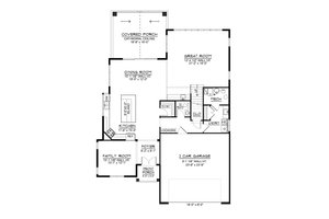 Floor Plan - Main Floor for Cottage House Plan #1064-355 - 4 bed, 3.5 bath