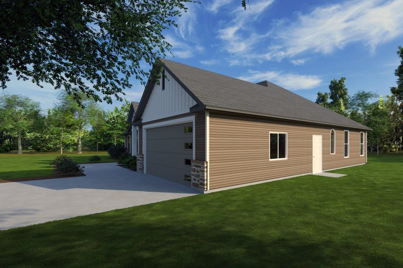 House Blueprint - Exterior - Other Elevation 1 for Craftsman House Plan #1111-16 - 4 bed, 3.5 bath