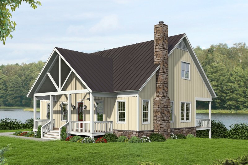 Home Plan - Country Exterior - Front Elevation Plan #932-351