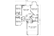 Adobe / Southwestern Style House Plan - 3 Beds 2 Baths 1350 Sq/Ft Plan #1-304 