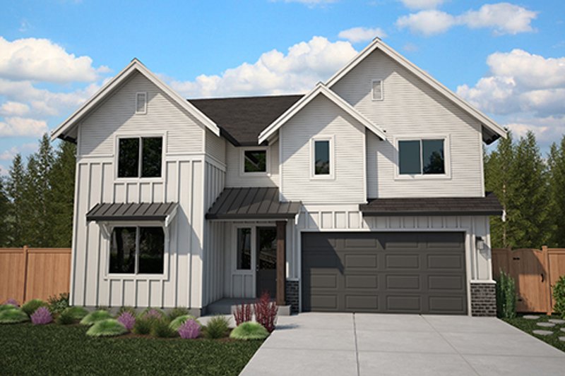 Dream House Plan - Farmhouse Exterior - Front Elevation Plan #569-59