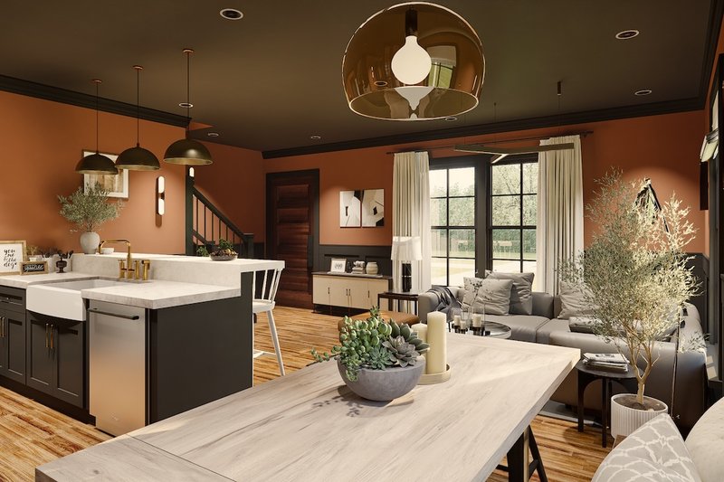 House Blueprint - Interior - Other for Ranch House Plan #54-624 - 6 bed, 6 bath
