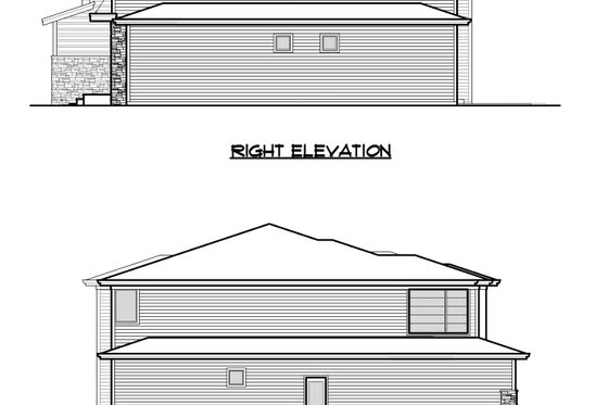 Exterior - Other Elevation 1 for Prairie House Plan #1066-72 - 5 bed, 4.5 bath