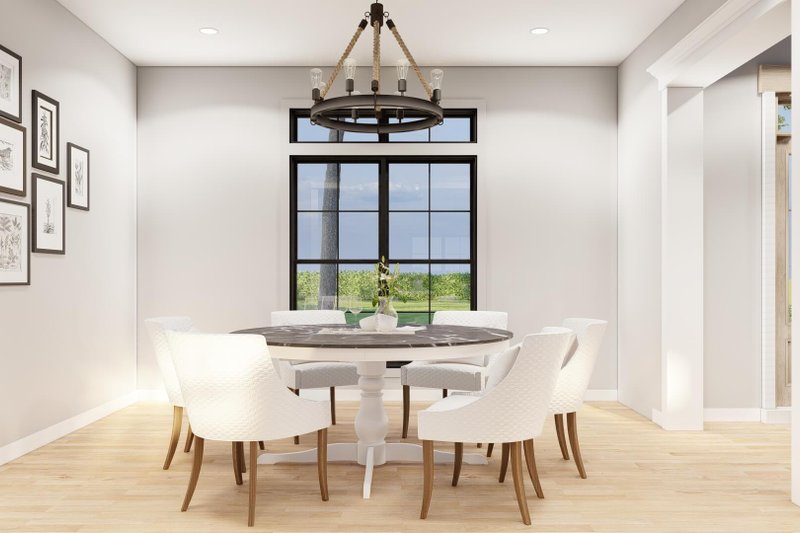 House Blueprint - Interior - Dining Room for Modern House Plan #923-344 - 3 bed, 2.5 bath