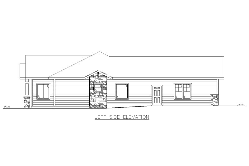 Architectural House Design - Exterior - Other Elevation for Traditional House Plan #117-1000 - 3 bed, 2 bath