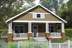 Architectural House Design - Craftsman Exterior - Front Elevation Plan #461-4