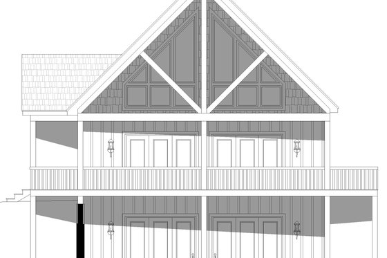 Exterior - Other Elevation 1 for Country House Plan #932-611 - 2 bed, 2 bath